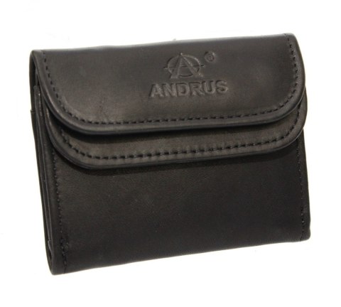 Portfelik Uniwersalny Mała Sakieweczka Skórzana MARS III ANDRUS (PL) Skóra Naturalna RIFD 10,5 x 8 x 1,5 [cm]