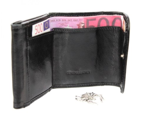 Portfelik Uniwersalny Mała Sakieweczka Skórzana MARS III ANDRUS (PL) Skóra Naturalna RIFD 10,5 x 8 x 1,5 [cm]