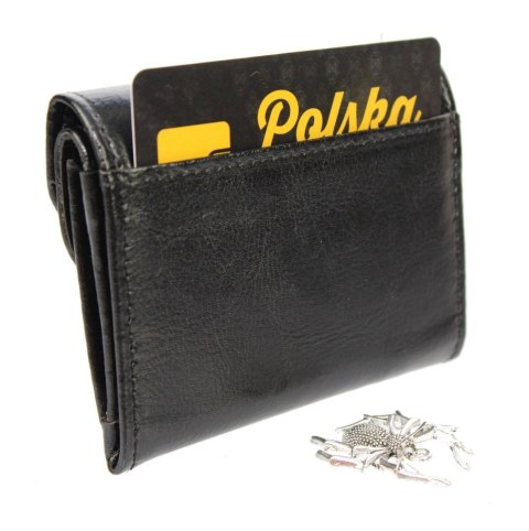 Portfelik Uniwersalny Mała Sakieweczka Skórzana MARS III ANDRUS (PL) Skóra Naturalna RIFD 10,5 x 8 x 1,5 [cm]