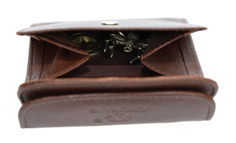 Portfelik Uniwersalny Mała Sakieweczka Skórzana MARS III ANDRUS (PL) Skóra Naturalna RIFD 10,5 x 8 x 1,5 [cm]