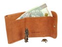 Portfelik Uniwersalny Mała Sakieweczka Skórzana MARS III ANDRUS (PL) Skóra Naturalna RIFD 10,5 x 8 x 1,5 [cm]