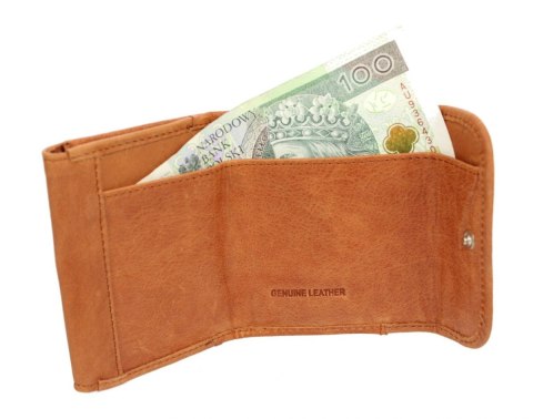 Portfelik Uniwersalny Mała Sakieweczka Skórzana MARS III ANDRUS (PL) Skóra Naturalna RIFD 10,5 x 8 x 1,5 [cm]