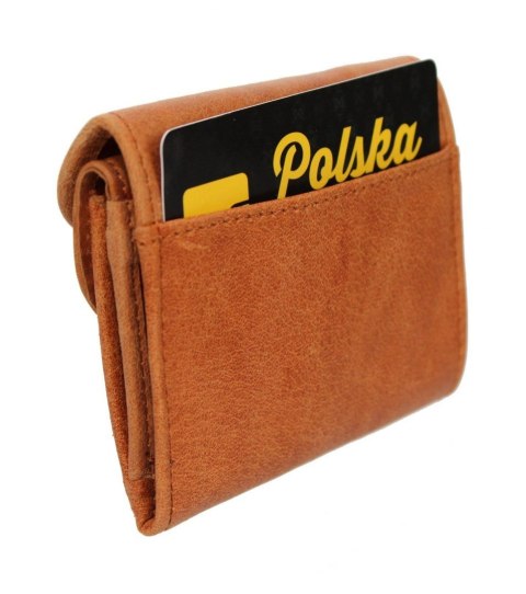 Portfelik Uniwersalny Mała Sakieweczka Skórzana MARS III ANDRUS (PL) Skóra Naturalna RIFD 10,5 x 8 x 1,5 [cm]