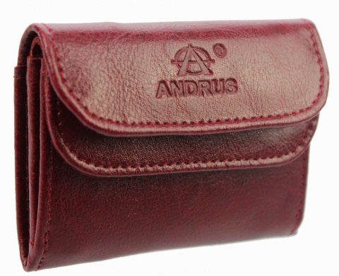 Portfelik Uniwersalny Mała Sakieweczka Skórzana MARS III ANDRUS (PL) Skóra Naturalna RIFD 10,5 x 8 x 1,5 [cm]