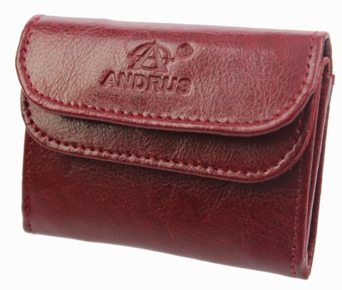 Portfelik Uniwersalny Mała Sakieweczka Skórzana MARS III ANDRUS (PL) Skóra Naturalna RIFD 10,5 x 8 x 1,5 [cm]