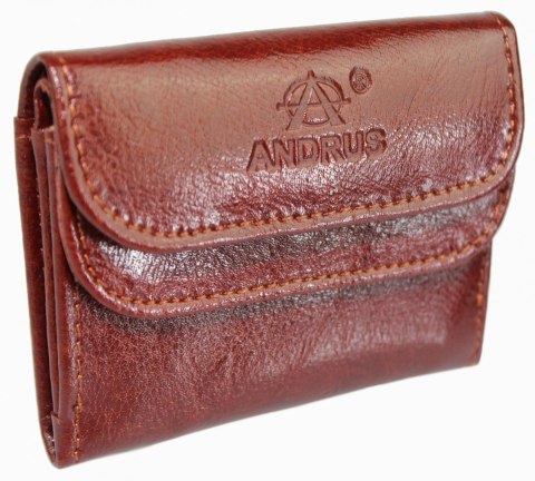 Portfelik Uniwersalny Mała Sakieweczka Skórzana MARS III ANDRUS (PL) Skóra Naturalna RIFD 10,5 x 8 x 1,5 [cm]