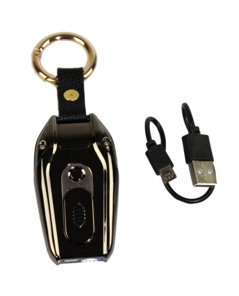 Praktyczna Elektryczna Zapalniczka Plazmowa USB Z Kablem Mikro USB Latarka BRELOK Do Kluczyków Samochodowych SKODA CZARNA Praktyczna Elektryczna Zapalniczka Plazmowa USB Z Kablem Mikro USB Latarka BRELOK Do Kluczyków Samochodowych SKODA CZARNA