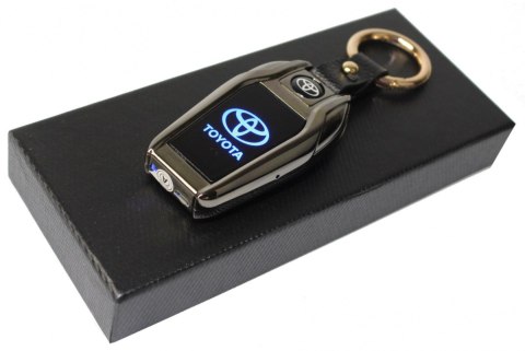 Praktyczna Elektryczna Zapalniczka Plazmowa USB Z Kablem Mikro USB Latarka BRELOK Do Kluczyków Samochodowych TOYOTA CZARNA Praktyczna Elektryczna Zapalniczka Plazmowa USB Z Kablem Mikro USB Latarka BRELOK Do Kluczyków Samochodowych TOYOTA CZARNA