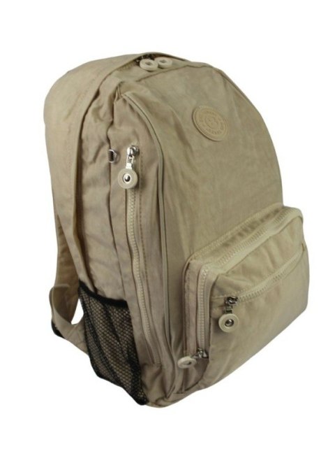 Praktyczny Plecak Materiałowy BAG STREET 2212 BEŻOWY 42 x 32 x 13cm Praktyczny Plecak Materiałowy BAG STREET 2212 BEŻOWY 42 x 32 x 13cm