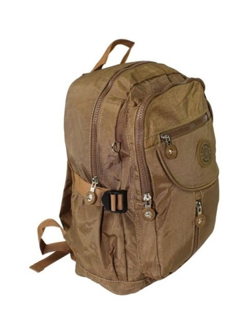 Praktyczny Plecak Materiałowy BAG STREET 2216 BRĄZOWY 35 x 26 x 15 cm Praktyczny Plecak Materiałowy BAG STREET 2216 BRĄZOWY 35 x 26 x 15 cm