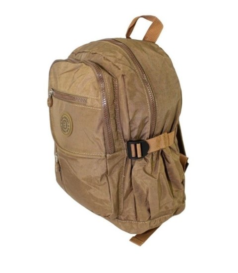 Praktyczny Plecak Materiałowy BAG STREET 2216 BRĄZOWY 35 x 26 x 15 cm Praktyczny Plecak Materiałowy BAG STREET 2216 BRĄZOWY 35 x 26 x 15 cm