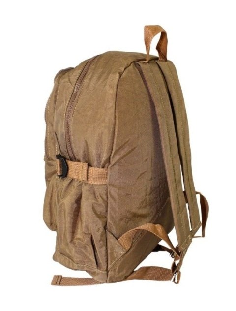 Praktyczny Plecak Materiałowy BAG STREET 2216 BRĄZOWY 35 x 26 x 15 cm Praktyczny Plecak Materiałowy BAG STREET 2216 BRĄZOWY 35 x 26 x 15 cm