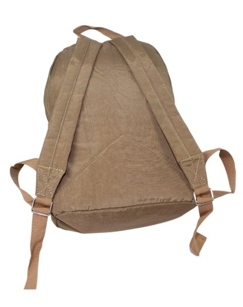 Praktyczny Plecak Materiałowy BAG STREET 2216 BRĄZOWY 35 x 26 x 15 cm Praktyczny Plecak Materiałowy BAG STREET 2216 BRĄZOWY 35 x 26 x 15 cm