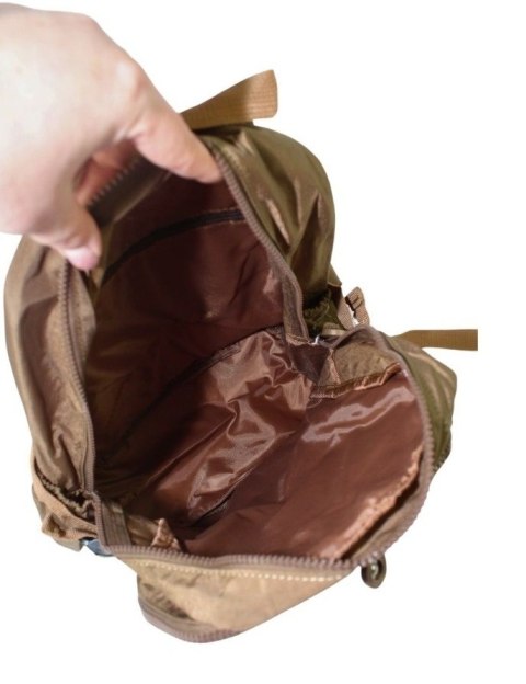 Praktyczny Plecak Materiałowy BAG STREET 2216 BRĄZOWY 35 x 26 x 15 cm Praktyczny Plecak Materiałowy BAG STREET 2216 BRĄZOWY 35 x 26 x 15 cm