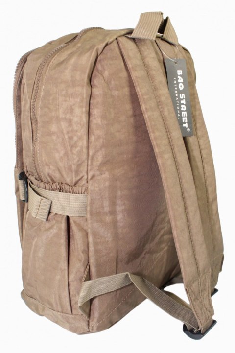 Praktyczny Plecak Materiałowy BAG STREET 2216 KAWA Z MLEKIEM 35 x 26 x 15 cm Praktyczny Plecak Materiałowy BAG STREET 2216 KAWA Z MLEKIEM 35 x 26 x 15 cm