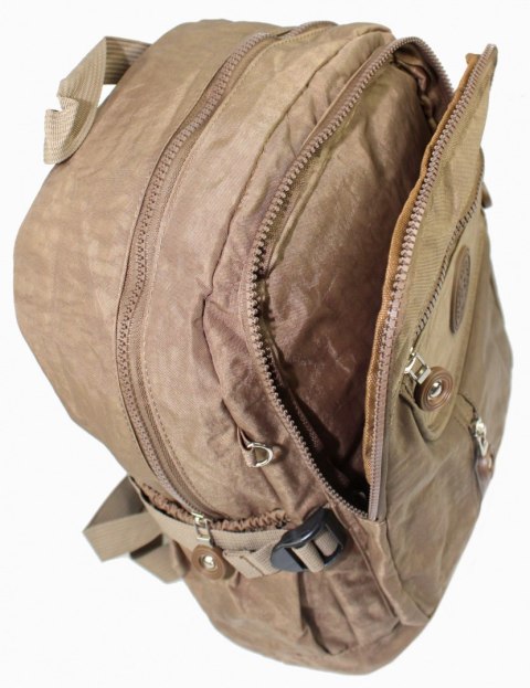 Praktyczny Plecak Materiałowy BAG STREET 2216 KAWA Z MLEKIEM 35 x 26 x 15 cm Praktyczny Plecak Materiałowy BAG STREET 2216 KAWA Z MLEKIEM 35 x 26 x 15 cm