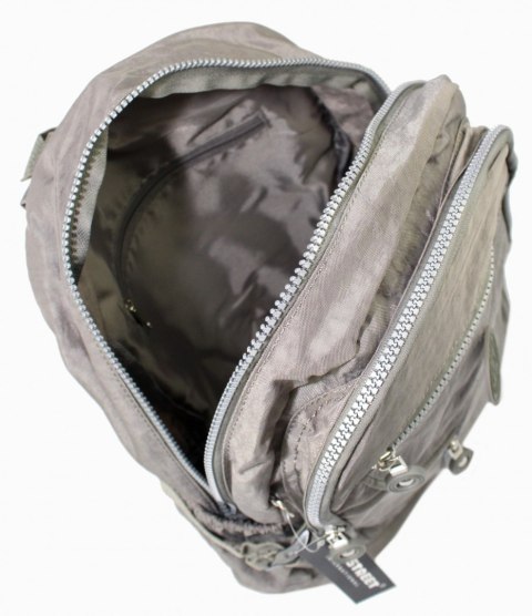 Praktyczny Plecak Materiałowy BAG STREET 2216 SZARY 35 x 26 x 15 cm Praktyczny Plecak Materiałowy BAG STREET 2216 SZARY 35 x 26 x 15 cm
