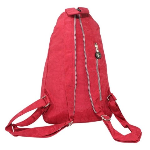 Praktyczny Plecak Materiałowy Kresz Wodoodporny BAG STREET 2257 BORDOWY 35 x 21 x 12 [cm]