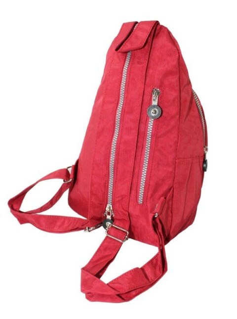 Praktyczny Plecak Materiałowy Kresz Wodoodporny BAG STREET 2257 BORDOWY 35 x 21 x 12 [cm]