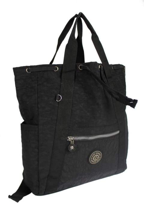 Praktyczny Plecak Torebka 2 w 1 BAG STREET 2247 CZARNY Praktyczny Plecak Torebka 2 w 1 BAG STREET 2247 CZARNY
