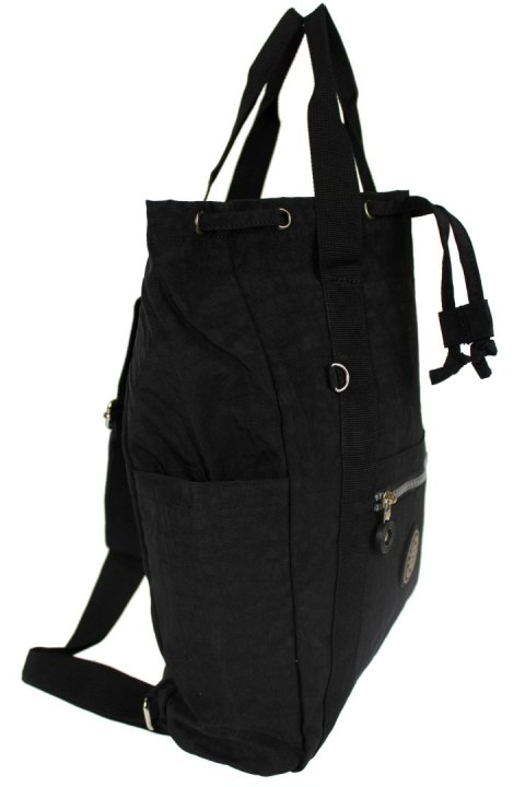 Praktyczny Plecak Torebka 2 w 1 BAG STREET 2247 CZARNY Praktyczny Plecak Torebka 2 w 1 BAG STREET 2247 CZARNY