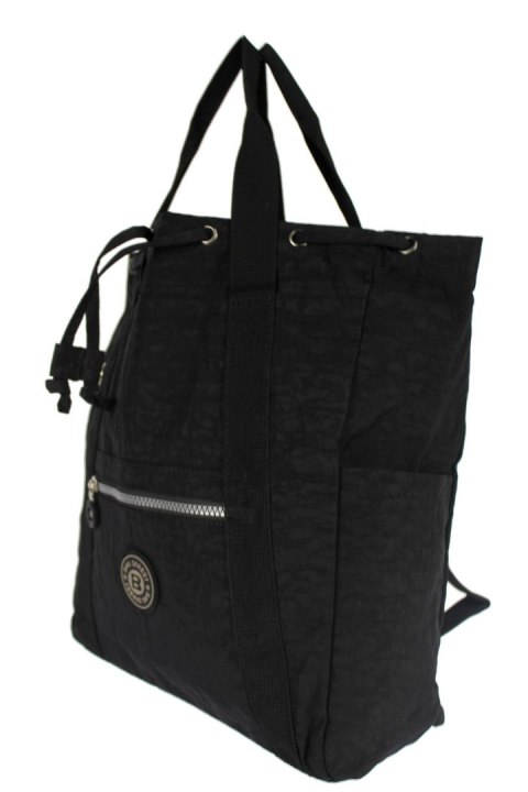 Praktyczny Plecak Torebka 2 w 1 BAG STREET 2247 CZARNY Praktyczny Plecak Torebka 2 w 1 BAG STREET 2247 CZARNY