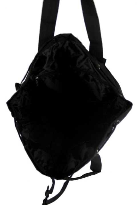 Praktyczny Plecak Torebka 2 w 1 BAG STREET 2247 CZARNY Praktyczny Plecak Torebka 2 w 1 BAG STREET 2247 CZARNY