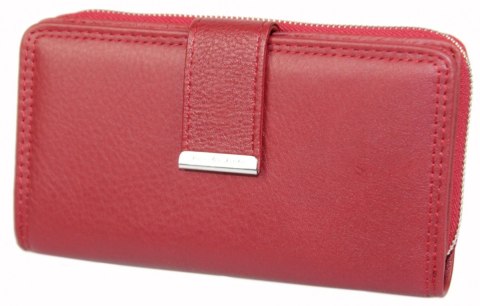 Praktyczny Portfel Damski Skórzany Jennifer Jones Skóra Licowa Duży Z Metalowym Suwakiem Piórnik JJ5270 16,5 x 8,5 x 2,5 [cm]