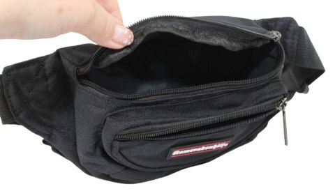 Saszetka Na Pas Biodrówka Nerka Bag Street 4200 Materiał CZARNA Saszetka Na Pas Biodrówka Nerka Bag Street 4200 Materiał CZARNA