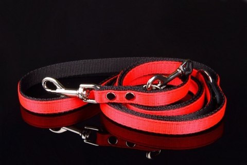 Solidna Regulowana Smycz Z Materiału Taśma Dla Psa ZOO LESZCZ (PL) 25 mm 120-220 [cm] ZL027/1