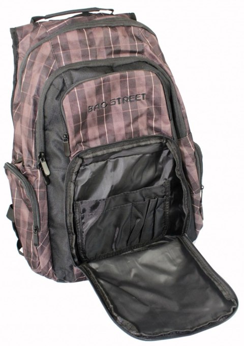 Solidny Plecak Bag Street ''DE LUXE'' Duży BS4017 Plecak Sportowy 15'' Solidny Plecak Bag Street ''DE LUXE'' Duży BS4017 Plecak Sportowy 15''