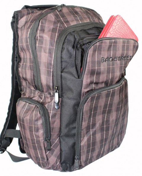 Solidny Plecak Bag Street ''DE LUXE'' Duży BS4017 Plecak Sportowy 15'' Solidny Plecak Bag Street ''DE LUXE'' Duży BS4017 Plecak Sportowy 15''