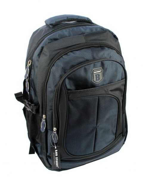 Solidny Plecak Bag Street ''DE LUXE'' Duży Z Funkcją Noszenia Laptopa BS4065 15'' Solidny Plecak Bag Street ''DE LUXE'' Duży Z Funkcją Noszenia Laptopa BS4065 15''