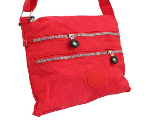 Stylowa Lekka Materiałowa Torba Duża Pozioma Na Ramię Bag Street NR 2261 CZERWONY Stylowa Lekka Materiałowa Torba Duża Pozioma Na Ramię Bag Street NR 2261 CZERWONY