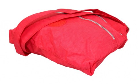 Stylowa Lekka Materiałowa Torba Duża Pozioma Na Ramię Bag Street NR 2261 CZERWONY Stylowa Lekka Materiałowa Torba Duża Pozioma Na Ramię Bag Street NR 2261 CZERWONY