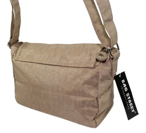 Stylowa Lekka Materiałowa Torba Pozioma Średnia Na Ramię Bag Street NR 2246 Brązowa Stylowa Lekka Materiałowa Torba Pozioma Średnia Na Ramię Bag Street NR 2246 Brązowa