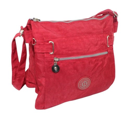 Stylowa Lekka Materiałowa Torba Średnia Kwadrat Na Ramię Bag Street NR 2226 BORDOWY Stylowa Lekka Materiałowa Torba Średnia Kwadrat Na Ramię Bag Street NR 2226 BORDOWY