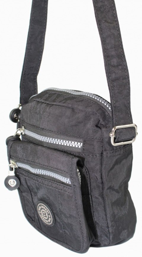 Stylowa Pozioma Torba Mała Na Ramię Bag Street NR 2225 CZARNY Stylowa Pozioma Torba Mała Na Ramię Bag Street NR 2225 CZARNY