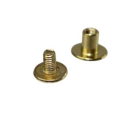 Śrubka Metalowa Złota Do Paska Nit Skręcany Fi 9 mm Komplet Śrubka Metalowa Złota Do Paska Nit Skręcany Fi 9 mm Komplet