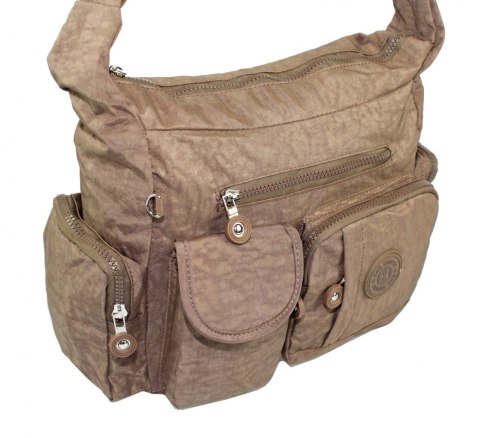 Stylowa Pozioma Torba Średnia Na Ramię Bag Street NR 2219 BRĄZOWY Stylowa Pozioma Torba Średnia Na Ramię Bag Street NR 2219 BRĄZOWY