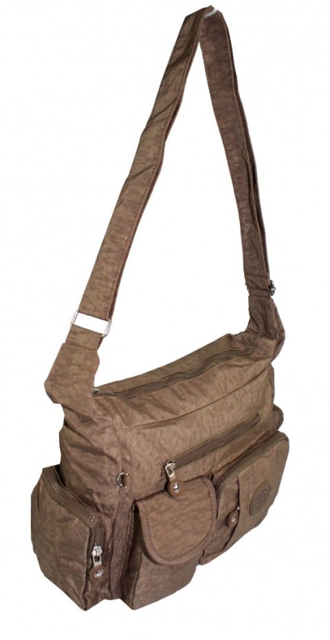 Stylowa Pozioma Torba Średnia Na Ramię Bag Street NR 2219 BRĄZOWY Stylowa Pozioma Torba Średnia Na Ramię Bag Street NR 2219 BRĄZOWY