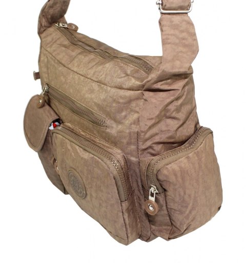 Stylowa Pozioma Torba Średnia Na Ramię Bag Street NR 2219 BRĄZOWY Stylowa Pozioma Torba Średnia Na Ramię Bag Street NR 2219 BRĄZOWY