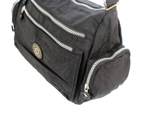 Stylowa Pozioma Torba Średnia Na Ramię Bag Street NR 2228 CZARNY Stylowa Pozioma Torba Średnia Na Ramię Bag Street NR 2228 CZARNY