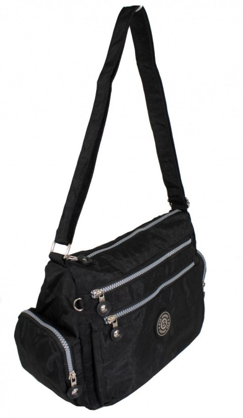 Stylowa Pozioma Torba Średnia Na Ramię Bag Street NR 2228 CZARNY Stylowa Pozioma Torba Średnia Na Ramię Bag Street NR 2228 CZARNY