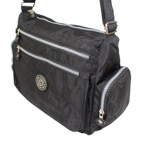 Stylowa Pozioma Torba Średnia Na Ramię Bag Street NR 2228 CZARNY Stylowa Pozioma Torba Średnia Na Ramię Bag Street NR 2228 CZARNY