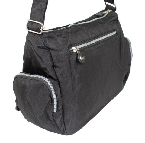 Stylowa Pozioma Torba Średnia Na Ramię Bag Street NR 2228 CZARNY Stylowa Pozioma Torba Średnia Na Ramię Bag Street NR 2228 CZARNY