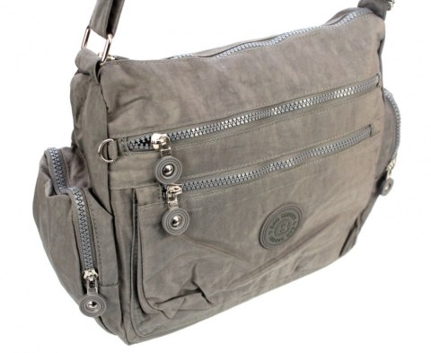 Stylowa Pozioma Torba Średnia Na Ramię Bag Street NR 2228 SZARY Stylowa Pozioma Torba Średnia Na Ramię Bag Street NR 2228 SZARY