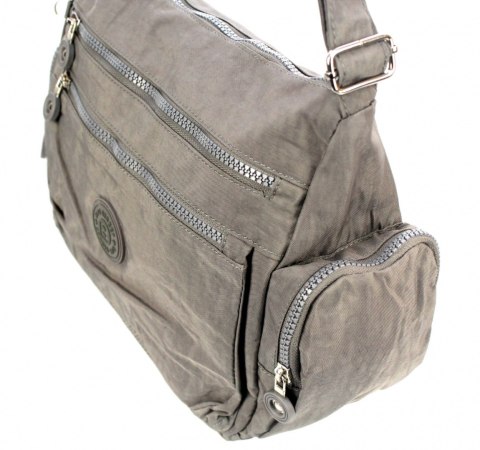 Stylowa Pozioma Torba Średnia Na Ramię Bag Street NR 2228 SZARY Stylowa Pozioma Torba Średnia Na Ramię Bag Street NR 2228 SZARY