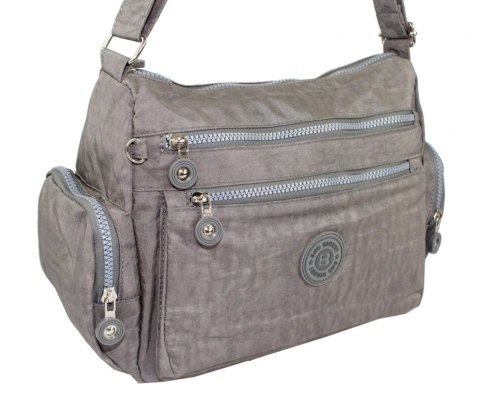 Stylowa Pozioma Torba Średnia Na Ramię Bag Street NR 2228 SZARY Stylowa Pozioma Torba Średnia Na Ramię Bag Street NR 2228 SZARY