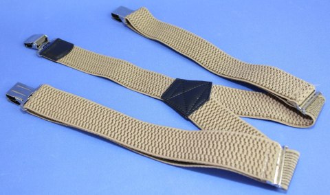 Szelki Do Spodni Polska Galanteria (PL) Z Materiału Regulowane Pojedyncze Typ Y KAWA Z MLEKIEM Szelki Do Spodni Polska Galanteria (PL) Z Materiału Regulowane Pojedyncze Typ Y KAWA Z MLEKIEM